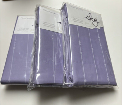 Sky Pillowshams Euro Pair of 2 Opal 100% Cotton 500 thread count Machine Wash