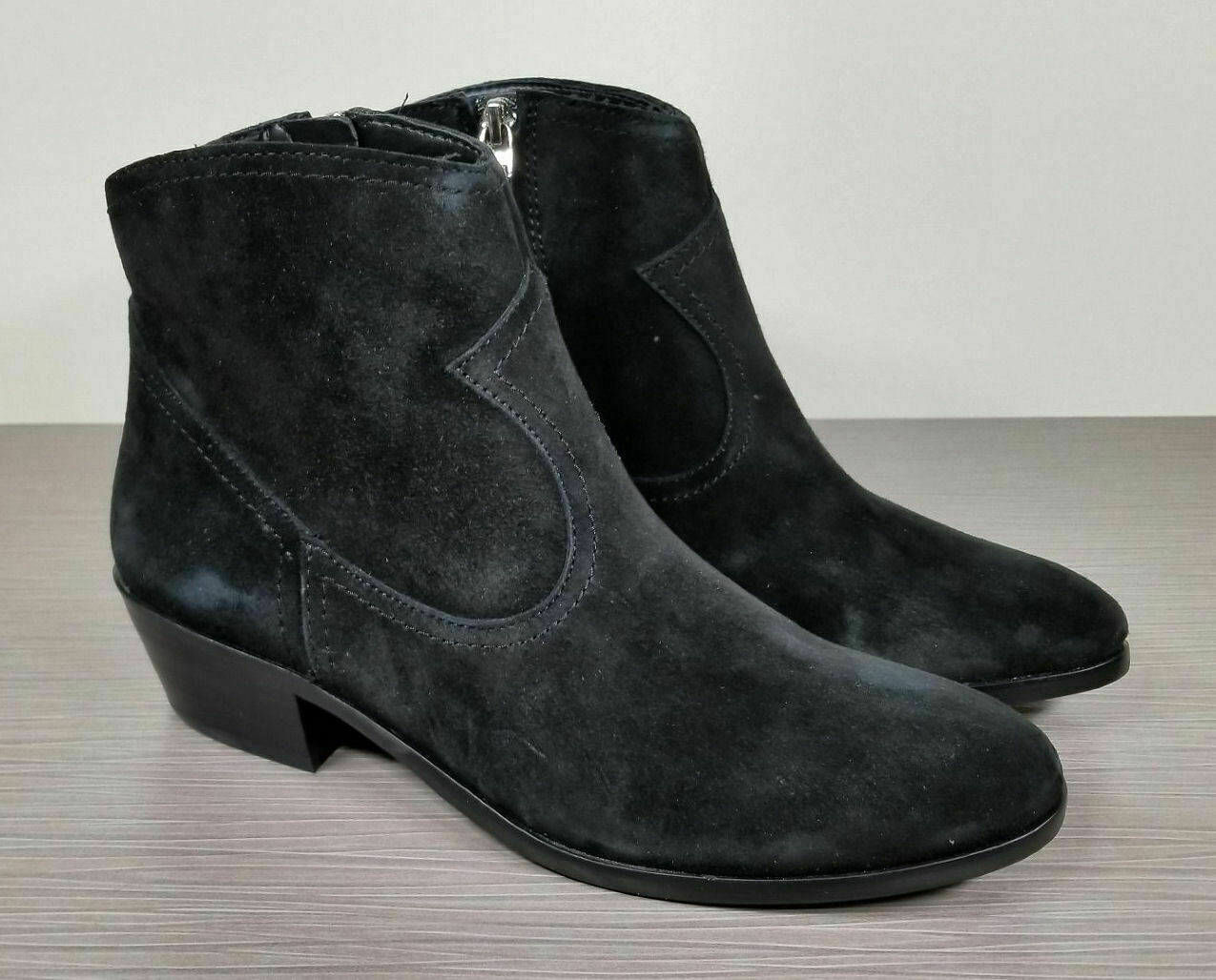 Sam Edelman Peggy Bootie, Black Suede, Womens Various Sizes