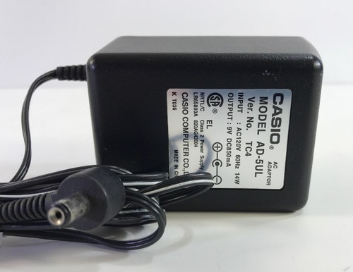 Genuine Casio AD-5UL 9V .85A Power Supply for Casio Keyboards