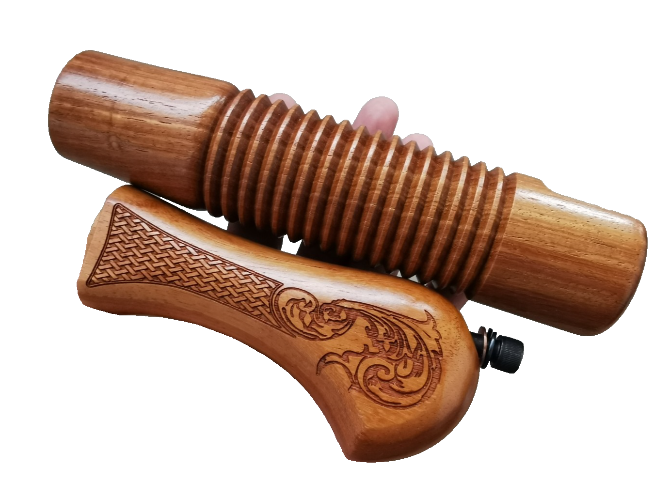 WOOD FURNITURE FOR MOSSBERG 500 590 12 GA. CORN COB FOREND