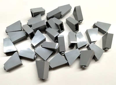 30x LEGO  Schrägstein 65° / Slope 2x1x2 hellgrau / light bluish gray 60481 NEU