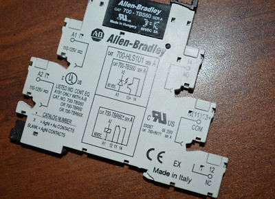 Allen Bradley 700-HLS1U1 Terminal and 700-TBS60 Relay