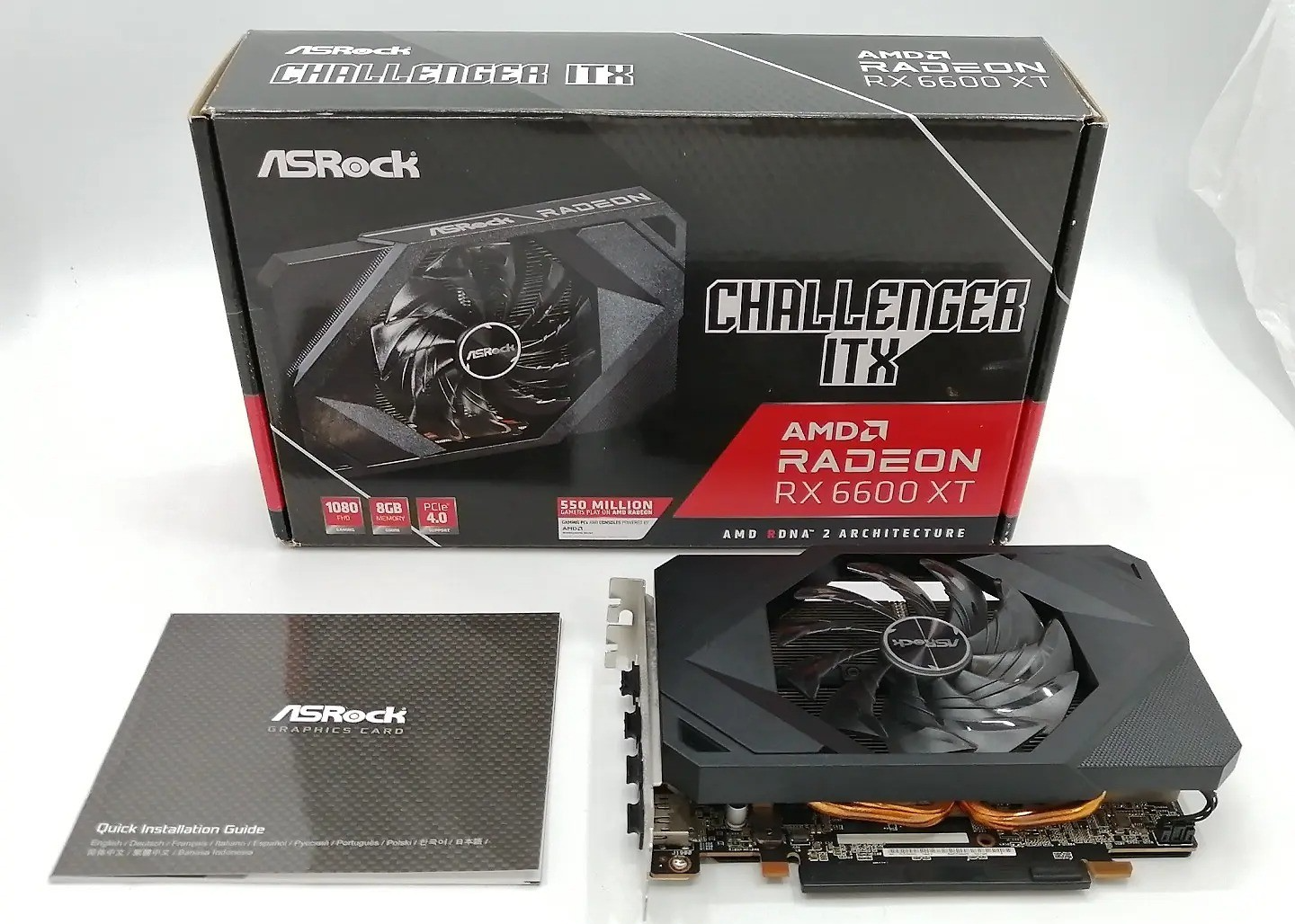 ASRock RADEON RX 6600 Graphics Board CHALLENGER ITX 8GB