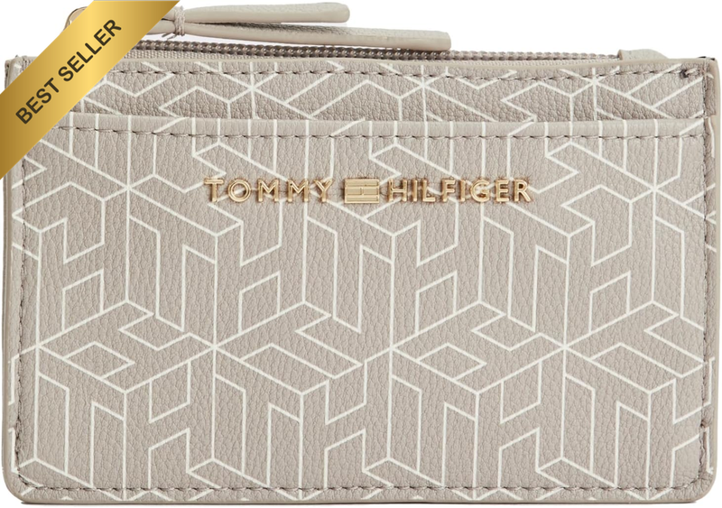 Women'S Mimi Zip Credit Card Wallet, Beige, One Size, RFID Blocking, Slim Design