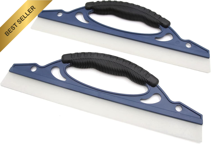2Pcs Silicone T-Bar Car Water Blade Dryer Squeegee Window Glass Scraper Wiper Cl