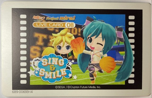 AR Cards Hatsune Miku Project Mirai Live Card 08 SING