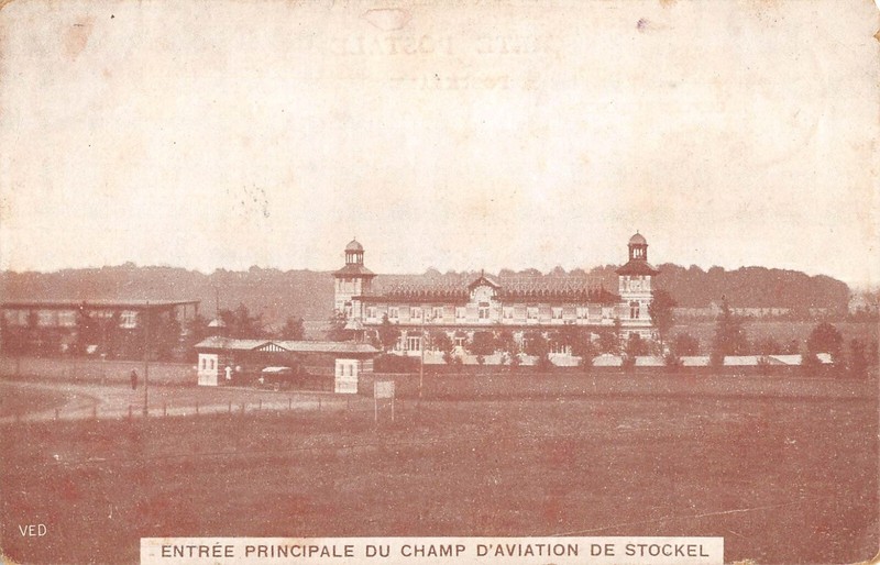 Cpa Belgique / Stockel / Entree Principale Du Champ D'Aviation De Stockel