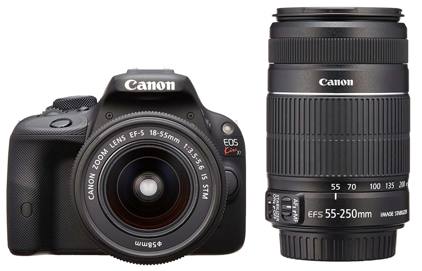 Canon Digital Reflex Camera EOS Kiss X7 Double Zoom Kit EF-S18