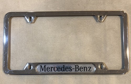 Mercedes-Benz Polished Stainless Steel License Plate Frame