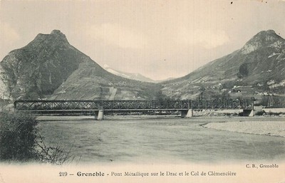 38 GRENOBLE PONT METALLIQUE SUR LE DRAC