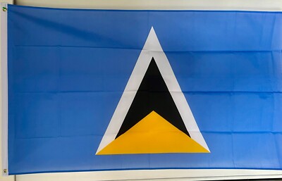 ST LUCIA Caribbean 3x2 feet FLAG 90cm x 60cm notting hill carnival west indies