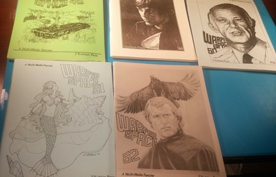8 Warped Space  Fanzines  #45 - #52