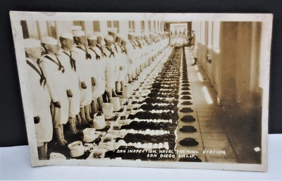 Early 1900s US Naval Academy Training Station San Diego Calif (3) RPPC Postcards
