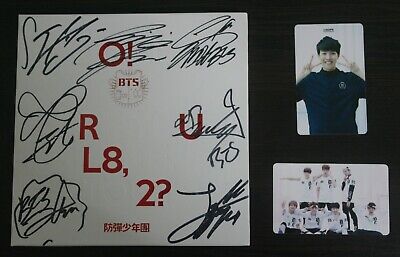 BTS Signed 1st Mini Album O!RUL8,2? ORUL82 ''NO'' CD with 2 PhotoCards MWAVE ver