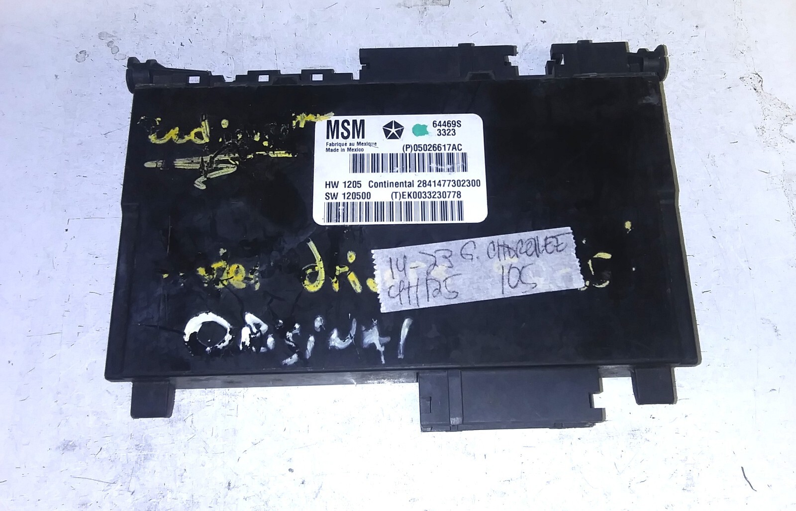 P)05026617AC Memory Seat Control Module 2014-2023 Jeep Grand