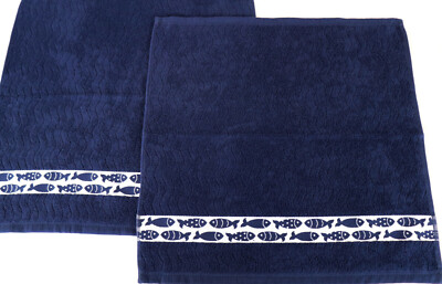 Nautische Küchentücher Mit Seesternen – 40 X 60 Cm, Polyester, Saugstark, Für Küche & Bad, Waschbar, Mehrfarbig