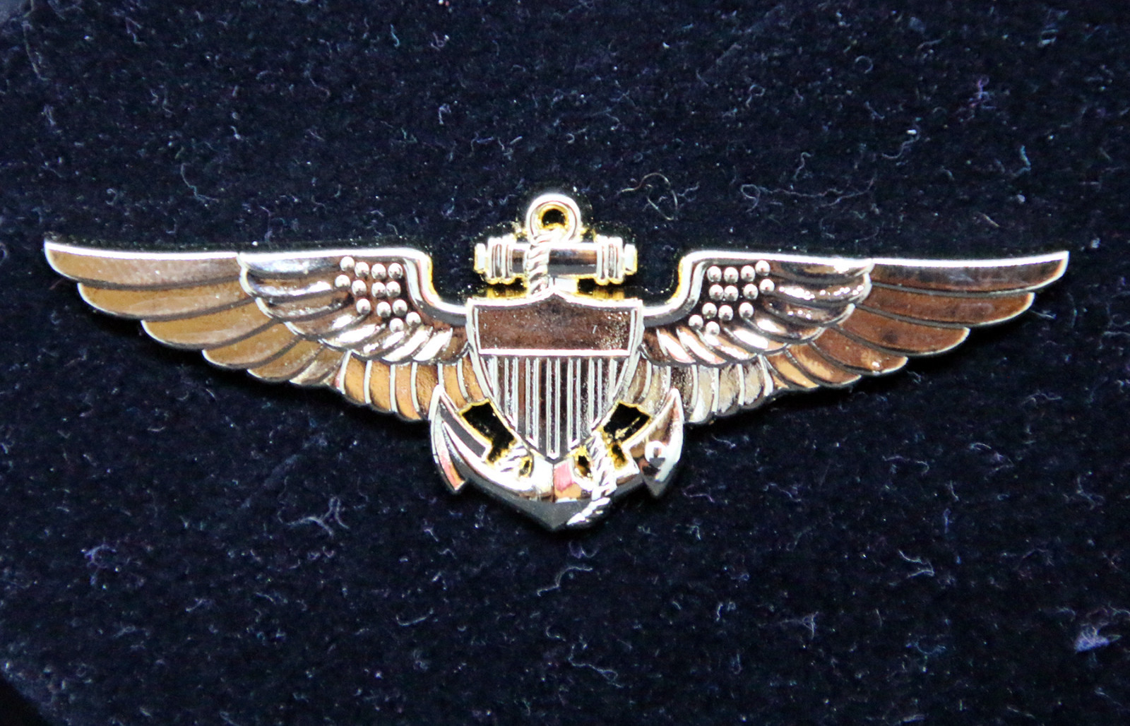 WING Pin NAVAL AVIATOR Pilot Wings metal golden 2.3 inch / 60mm eBay