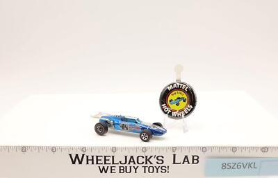 Indy Eagle Blue Hot Wheels 1969 Redline Mattel Vintage RL Hong Kong w/ Button