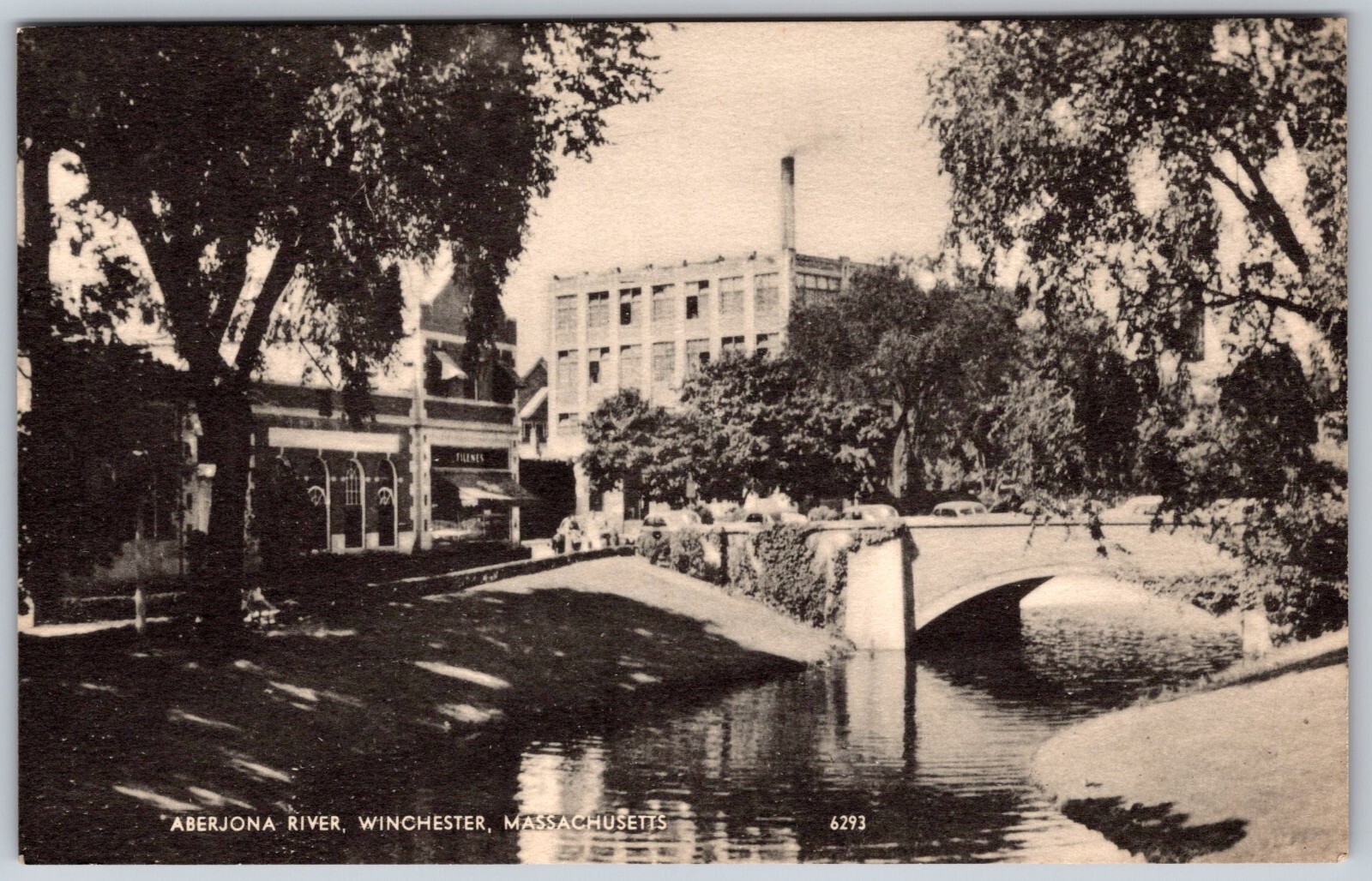 Postcard Aberjona River Winchester Massachutsetts