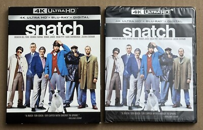 Snatch (4K, Blu-ray + Digital) NEW SEALED w/ Slipcover