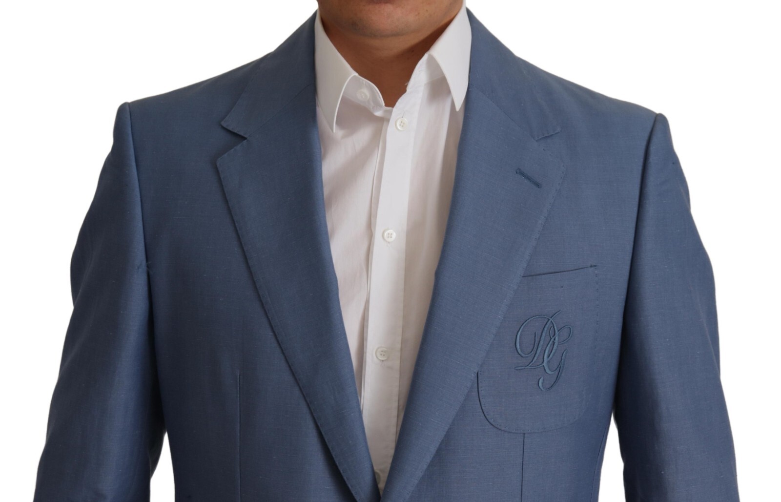 Pre-owned Dolce & Gabbana Blazer Jacket Blue Single Breasted Logo It48/us38/m Rrp 2700usd In Blue