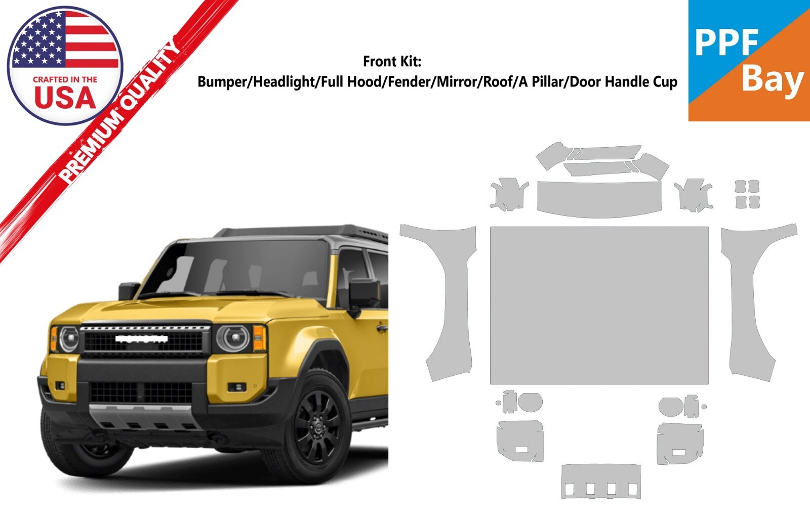 Partial Hood Fender and Mirror Kit | TOYOTA LAND CRUISER 2024 Partial Hood Fender and Mirror Kit | TOYOTA LAND CRUISER 2024