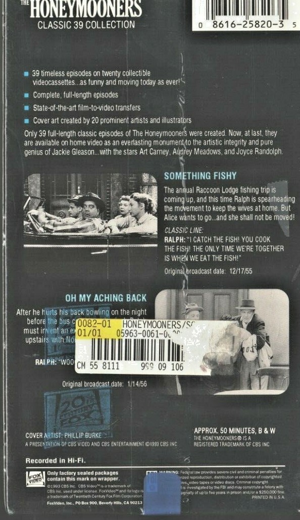 The Honeymooners - The Classic 39: Vol. 10 VHS NEW / SEALED