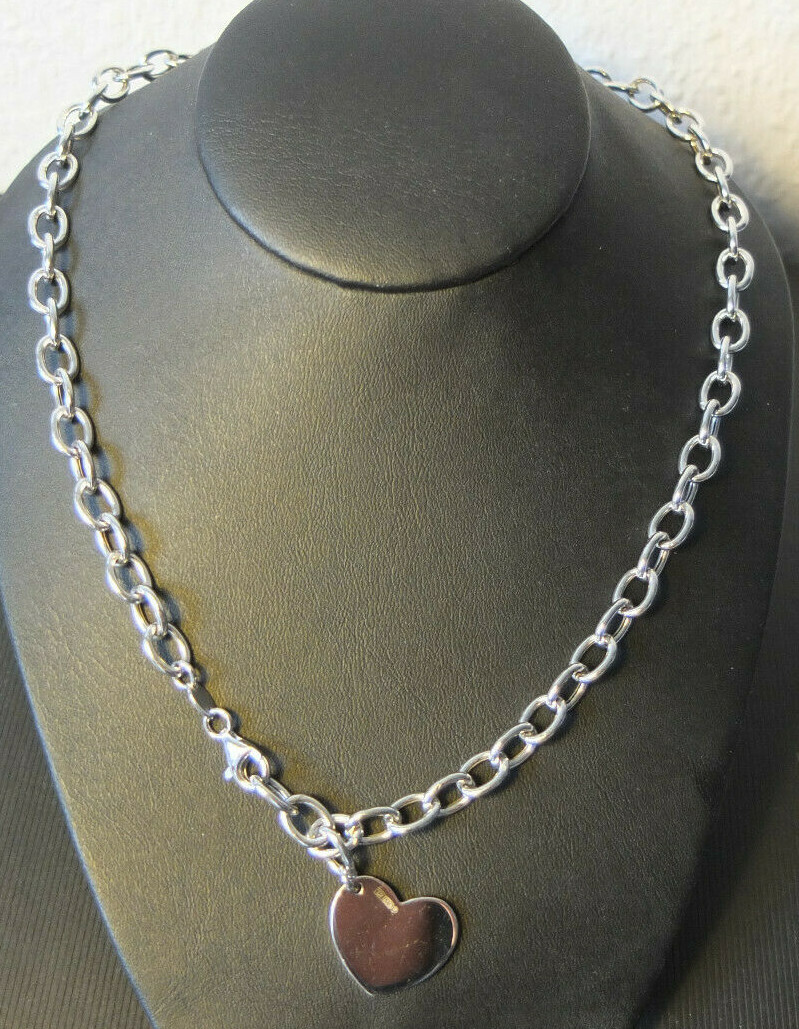 アクセサリー MIU MIU Heart Necklace Silver Miu Miu Necklace Heart Swing Pearl Silver 925 Pink | eBay