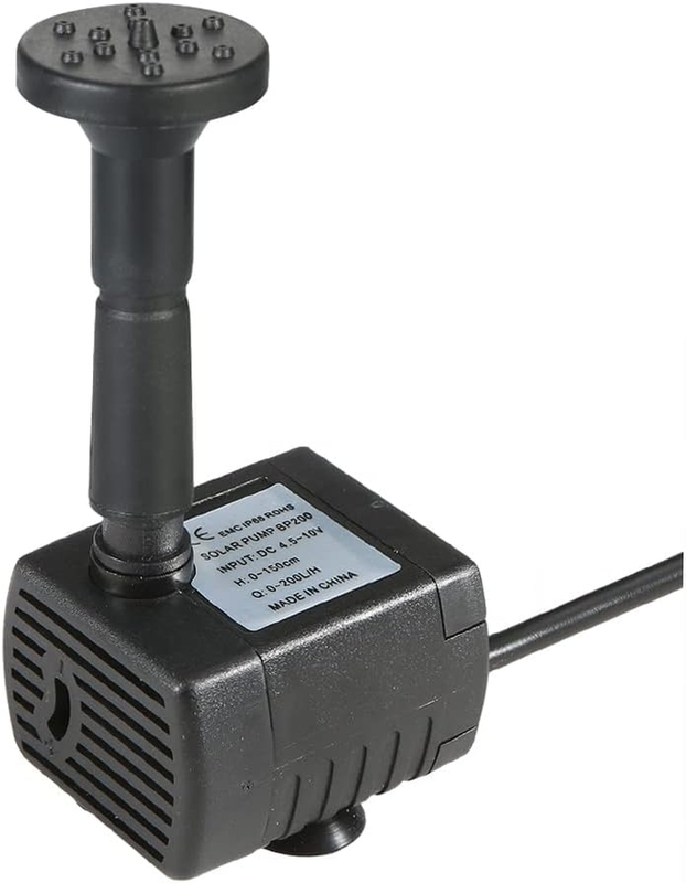 Solar Water Pump,Upgrade 1.6W Solar Fountain with 4 Nozzle,Solar Panel Kit Outdo