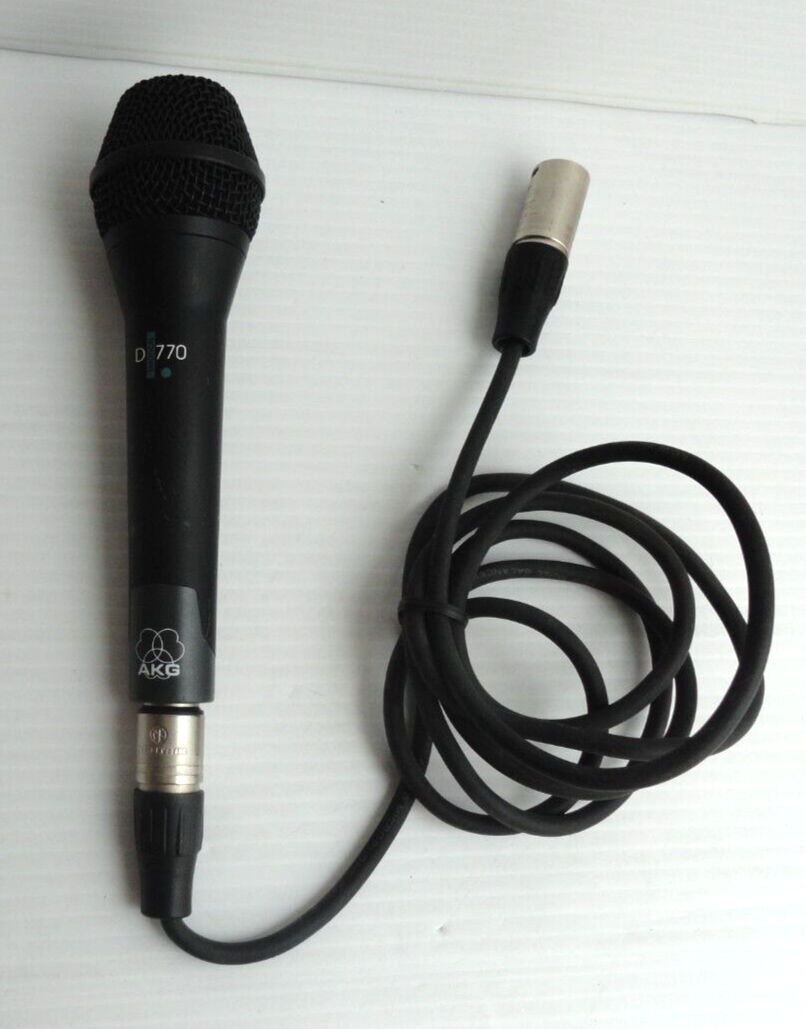 AKG D770 Dynamic Microphone w/ XLR Cable | eBay AKG D770 Dynamic Microphone w/ XLR Cable | eBay