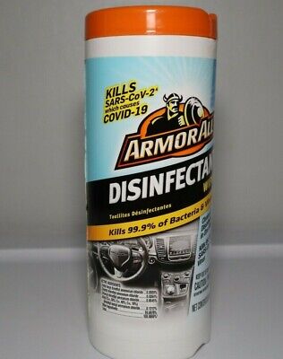 ARMOR ALL - AUTOMOTIVE WIPES - CAR CLEANING DESINFECTANT AUTO CLEANER 30 WIPES