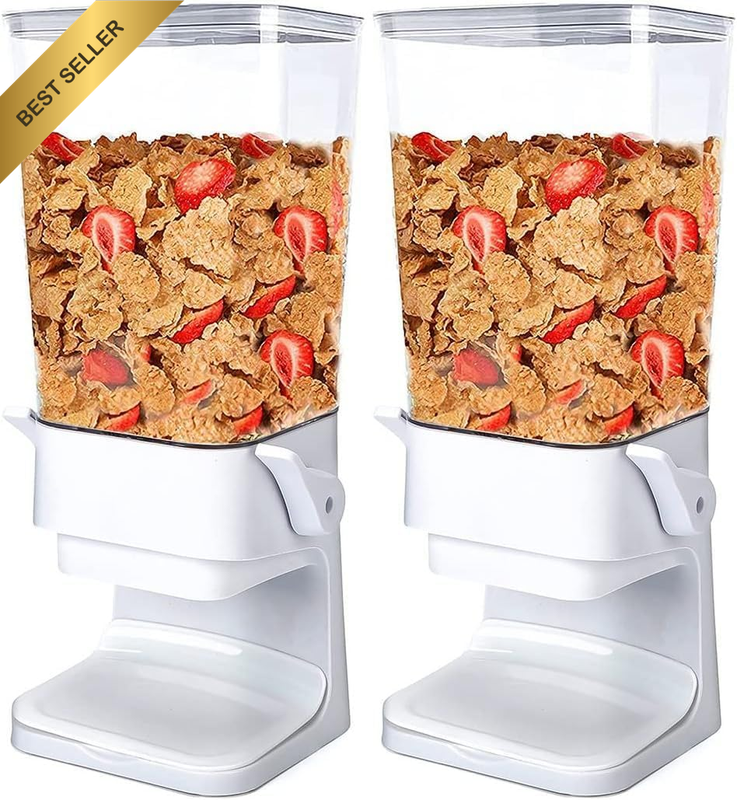 Cereal Dispenser Countertop,Cereal Containers Storage Dispenser,Not Easy to Crus