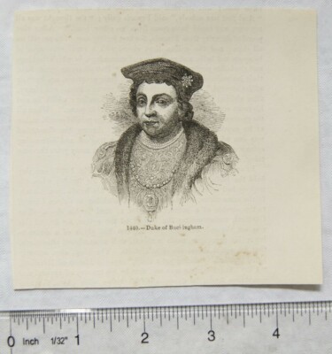 1860s engraving - Duke of Buckingham