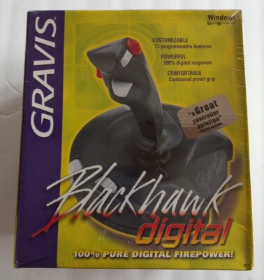 SEALED Gravis BLACKHAWK Digital Windows 95 Game Computer Joystick Controller.