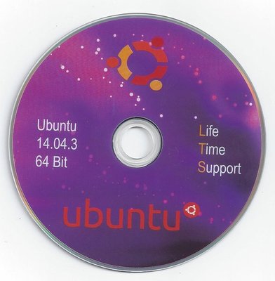 Ubuntu Linux 14.04 DVD - Ubuntu 14.04.3 LTS 64 bit