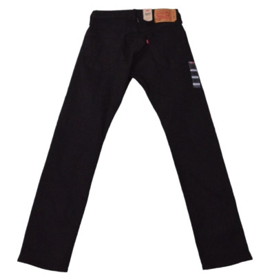NEW Levis 501 Mens Jeans 31x34 Original Black Cotton Blend