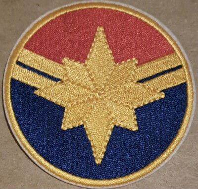 Captain Marvel embroidered Iron on patch
