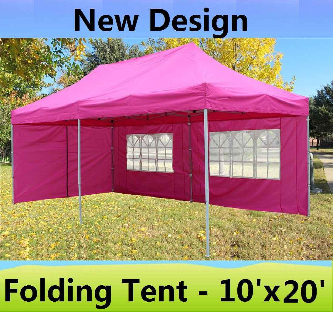 10 x 20  Pop Up Canopy  Party Tent  Gazebo  EZ Pink E 