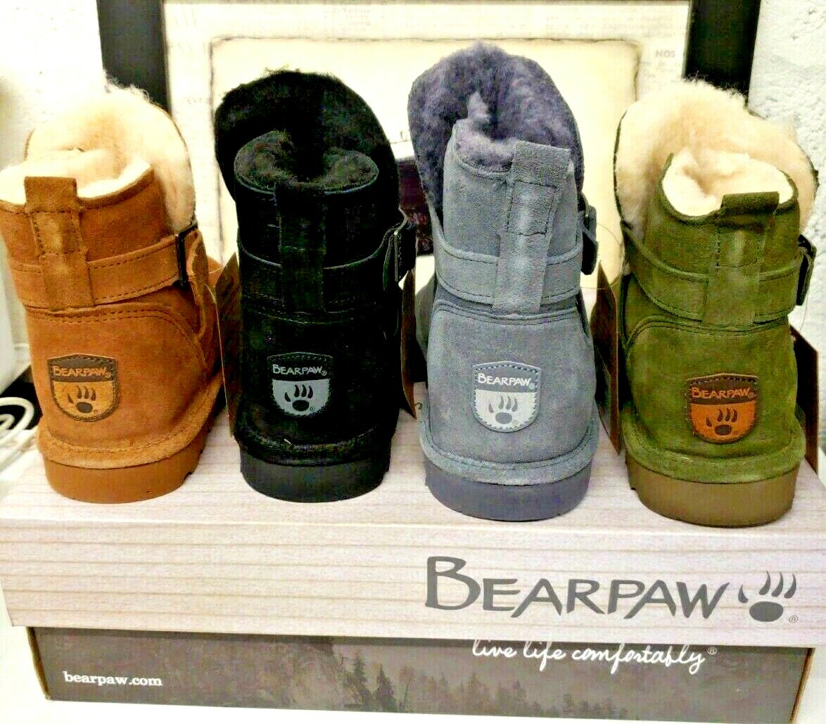 BEARPAW® Boots Emersyn Suede & Wool NeverWet® CHOOSE COLOR & SIZE Brand New Tags