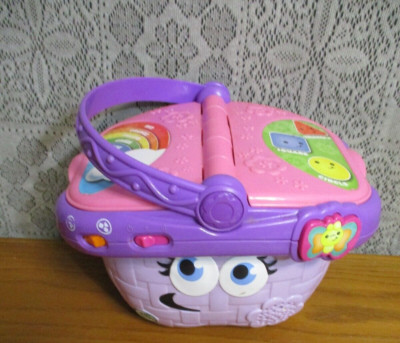 Leapfrog Shapes and Sharing Picnic Basket Pink - Basket Only - Works