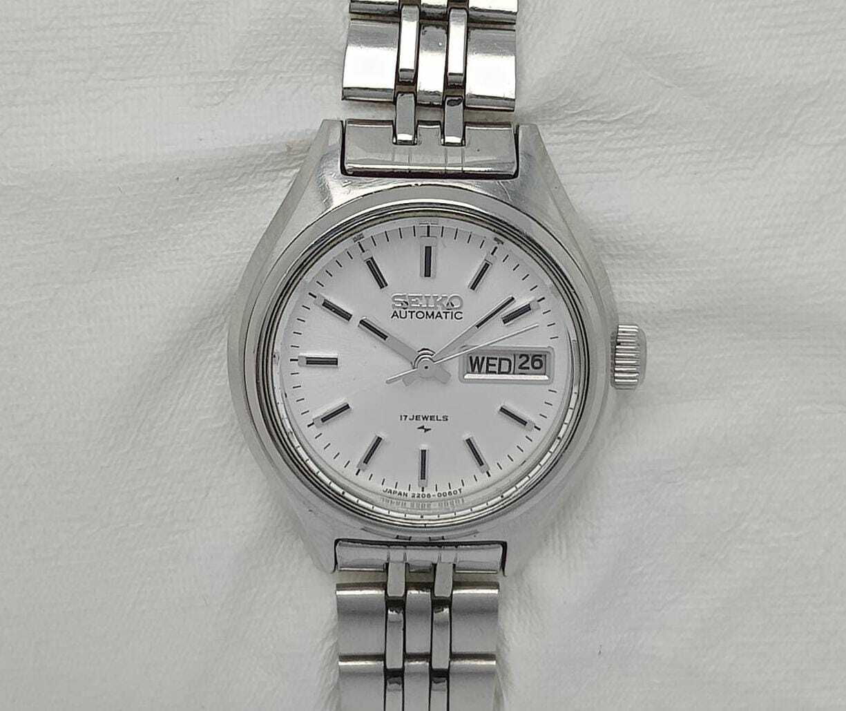Seiko Automatic 2206-0480 Day/Date Vintage Women's Watch