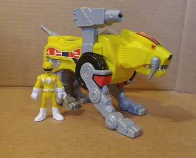 Power Rangers Imaginext Mighty Morphin Yellow Ranger & Sabertooth Zord