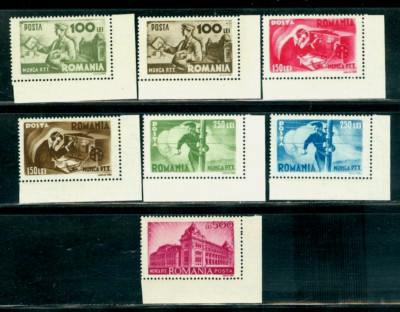1945 Morse,PTT,Postman,Post,Telegraph,Lineman,Postal workers,Romania,867,SC/MNH