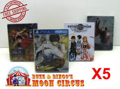 5x SONY PS4 CIB GAME BLU-RAY STEELBOOK G2 - CLEAR PROTECTIVE BOX PROTECTOR CASE
