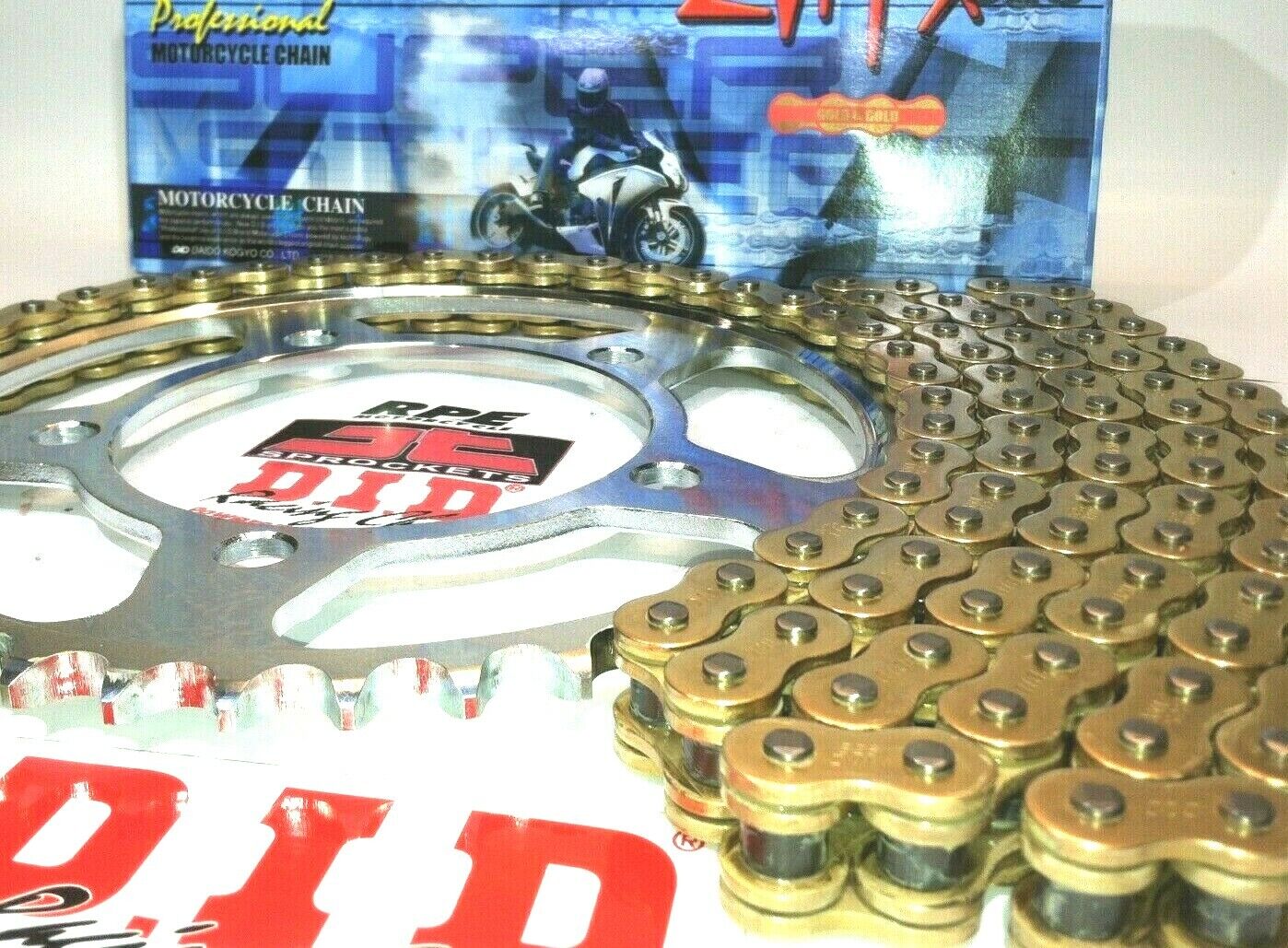 ZX-14 Ninja 2012-20 DID ZVMX Gold X-Ring CHAIN AND SPROCKETS