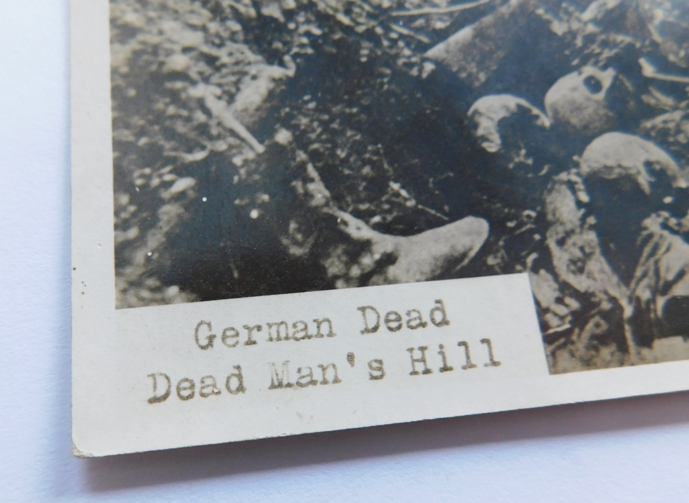 World War I Photo Card German Dead Dead Man's Hill in France
