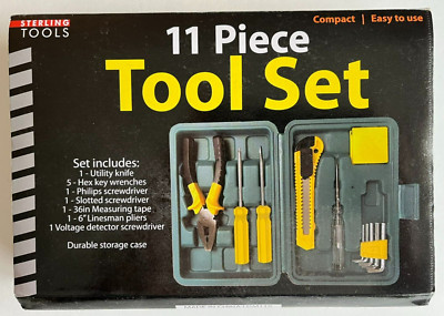 Sterling Tools 11-piece Compact Tool Set with Storage Case - New