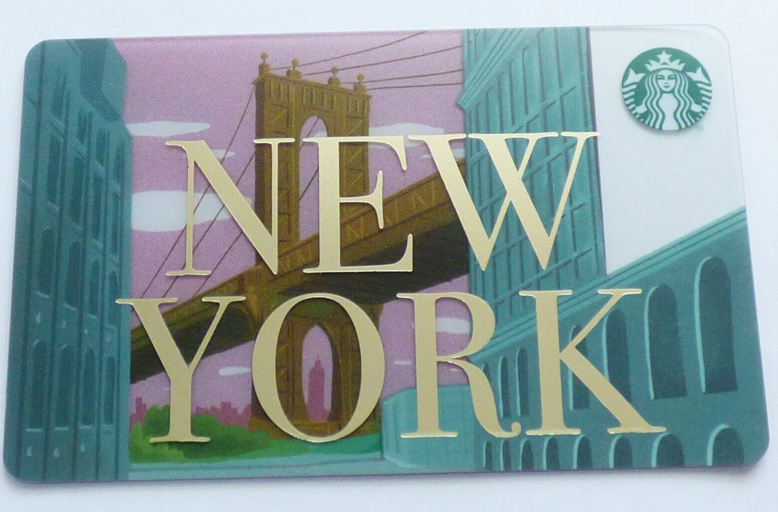 STARBUCKS Gift Card 2018 New York NYC - Brooklyn Bridge