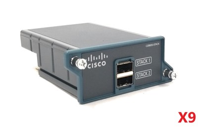 Lot of 9 NEW Cisco C2960S-STACK=V02 FlexStack Stacking Modules for Catalyst