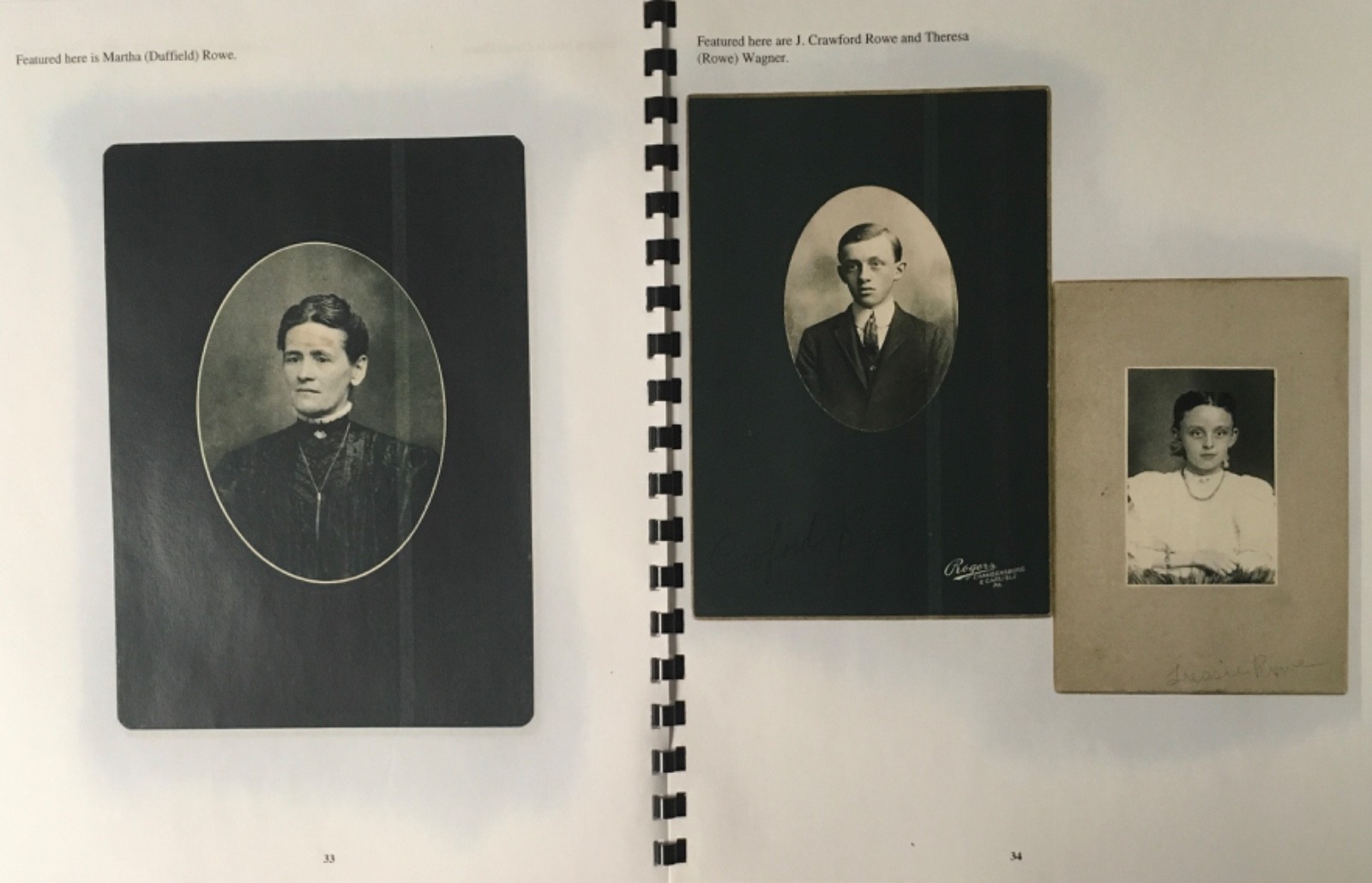 Duffield, PA & Pond Bank, PA 1896-1915 history book